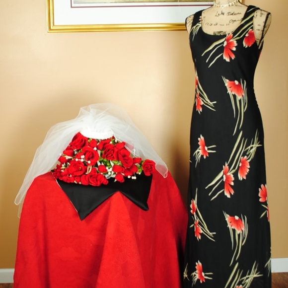 Positive Attitude Dresses & Skirts - Positive Attitude Maxi Black Dress w/ Floral Positive Attitude Dresses & Skirts - Positive Attitude Maxi Black Dress w/ Floral